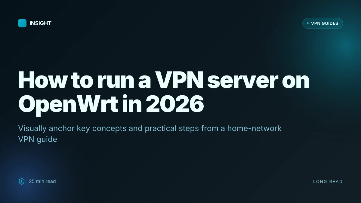 How to run a VPN server on OpenWrt in 2026