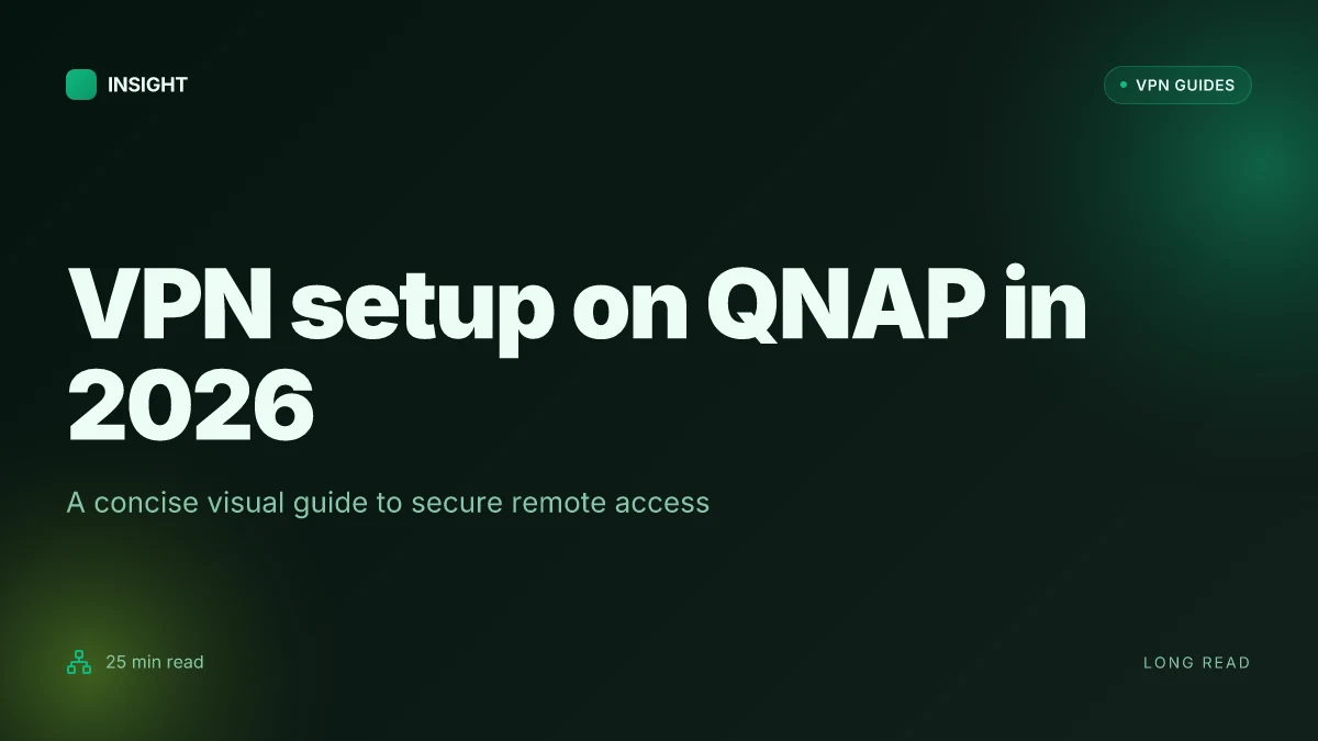 How to set up a VPN server on QNAP in 2026